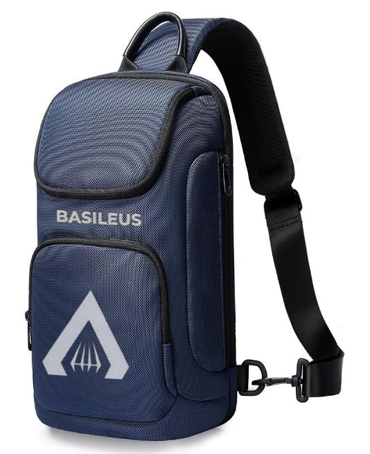 Blue shoulder bag