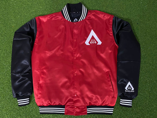 Red/ black varsity jacket