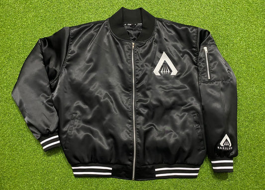 black  bomber jacket
