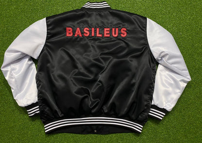 White/black  varsity jacket