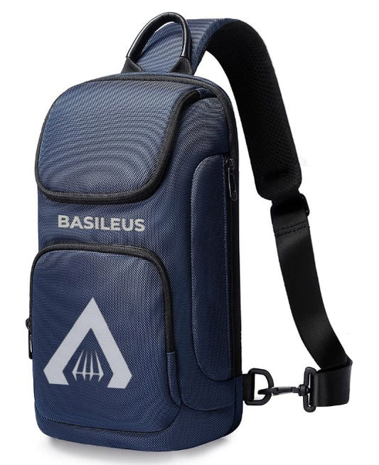 Blue shoulder bag